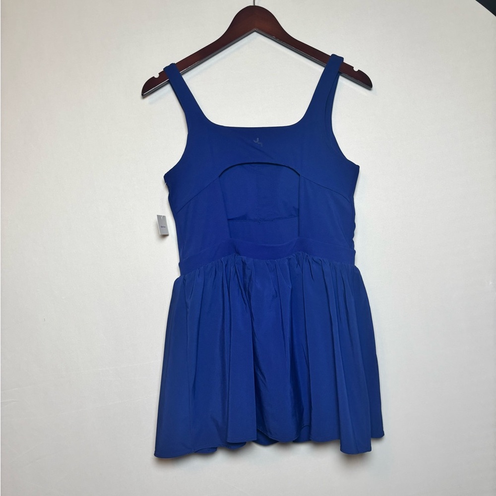 NWT JoyLab Women's Game Day Blue Open Back Flowy Active Romper Dress Size Medium - Picture 8 of 8